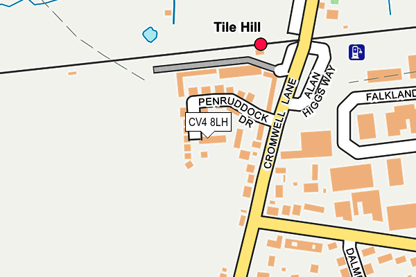 CV4 8LH map - OS OpenMap – Local (Ordnance Survey)