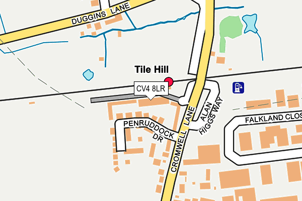 CV4 8LR map - OS OpenMap – Local (Ordnance Survey)