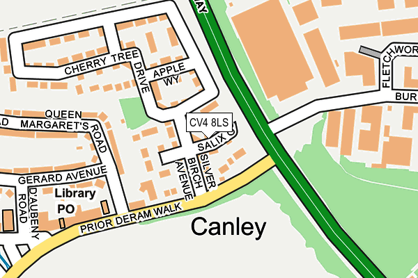 CV4 8LS map - OS OpenMap – Local (Ordnance Survey)