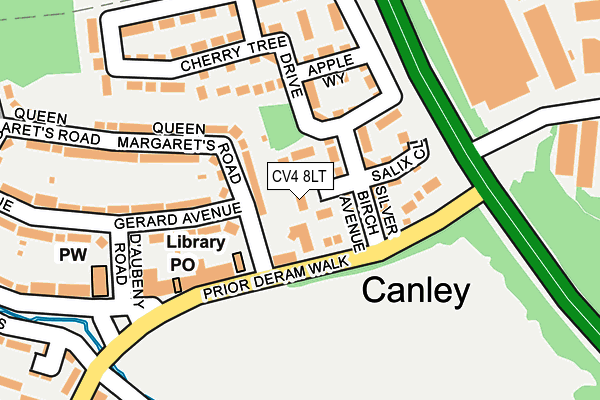 CV4 8LT map - OS OpenMap – Local (Ordnance Survey)