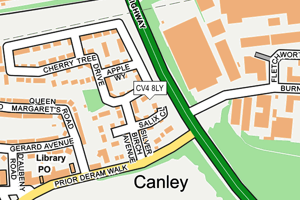 CV4 8LY map - OS OpenMap – Local (Ordnance Survey)