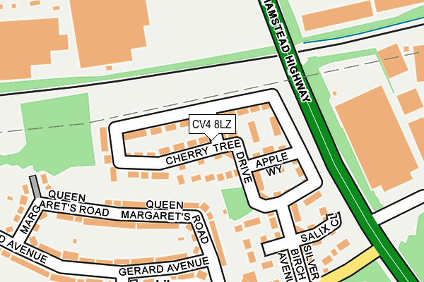 CV4 8LZ map - OS OpenMap – Local (Ordnance Survey)