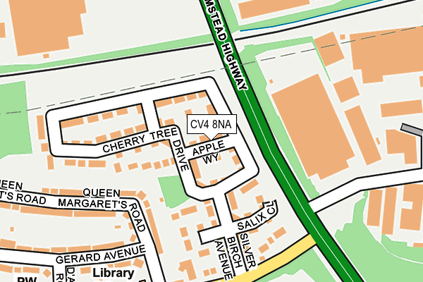 CV4 8NA map - OS OpenMap – Local (Ordnance Survey)