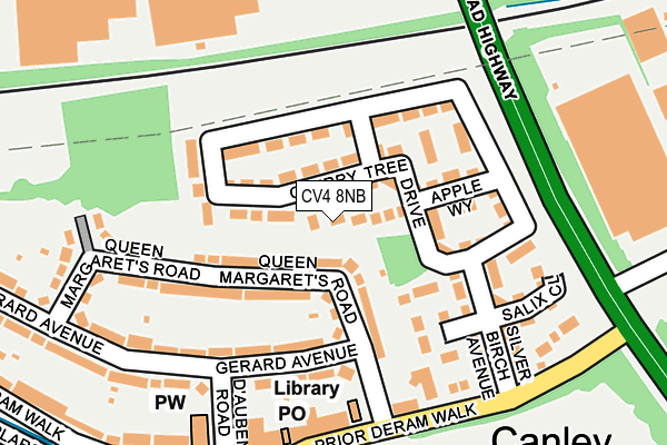 CV4 8NB map - OS OpenMap – Local (Ordnance Survey)