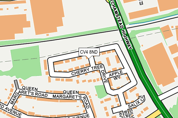 CV4 8ND map - OS OpenMap – Local (Ordnance Survey)