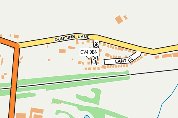 CV4 9BN map - OS OpenMap – Local (Ordnance Survey)