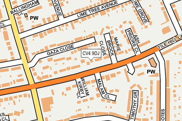 CV4 9DJ map - OS OpenMap – Local (Ordnance Survey)