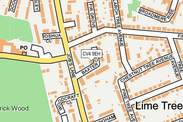 CV4 9EH map - OS OpenMap – Local (Ordnance Survey)