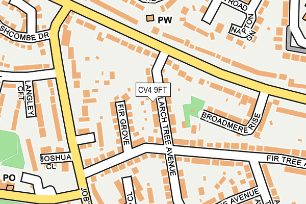 CV4 9FT map - OS OpenMap – Local (Ordnance Survey)