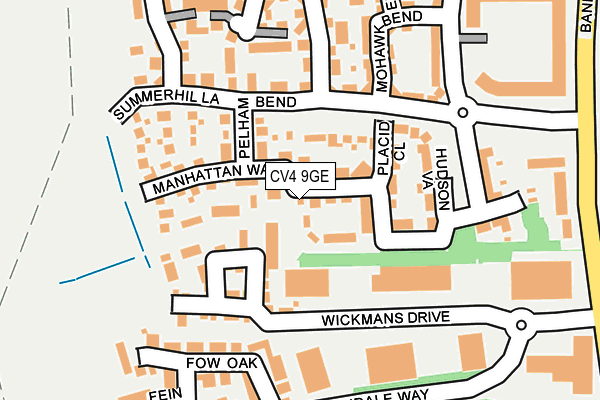 CV4 9GE map - OS OpenMap – Local (Ordnance Survey)