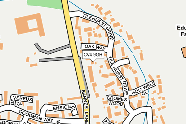 CV4 9GH map - OS OpenMap – Local (Ordnance Survey)