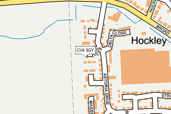 CV4 9GY map - OS OpenMap – Local (Ordnance Survey)
