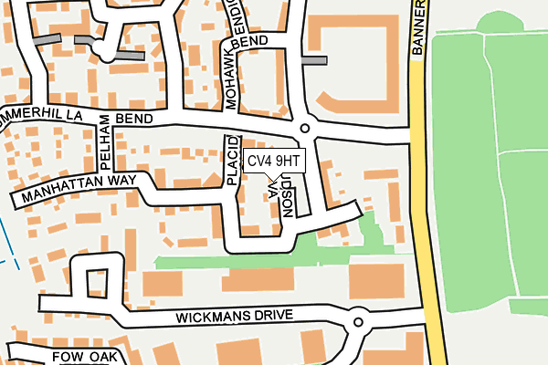 CV4 9HT map - OS OpenMap – Local (Ordnance Survey)