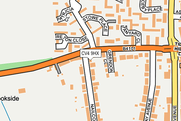 CV4 9HX map - OS OpenMap – Local (Ordnance Survey)