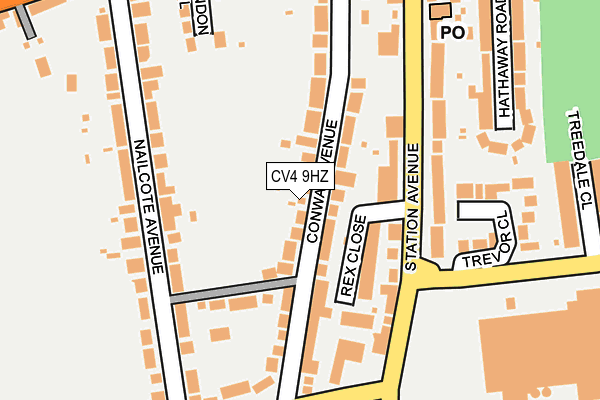 CV4 9HZ map - OS OpenMap – Local (Ordnance Survey)