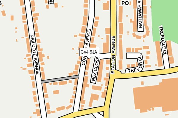 CV4 9JA map - OS OpenMap – Local (Ordnance Survey)