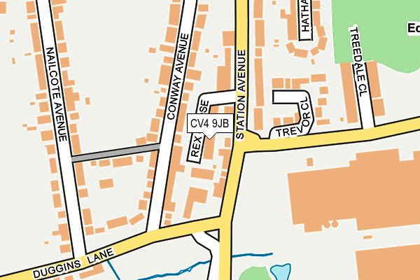 CV4 9JB map - OS OpenMap – Local (Ordnance Survey)