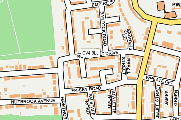 CV4 9LJ map - OS OpenMap – Local (Ordnance Survey)