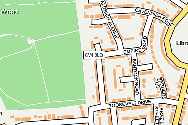 CV4 9LQ map - OS OpenMap – Local (Ordnance Survey)