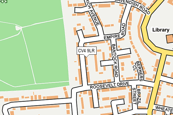CV4 9LR map - OS OpenMap – Local (Ordnance Survey)