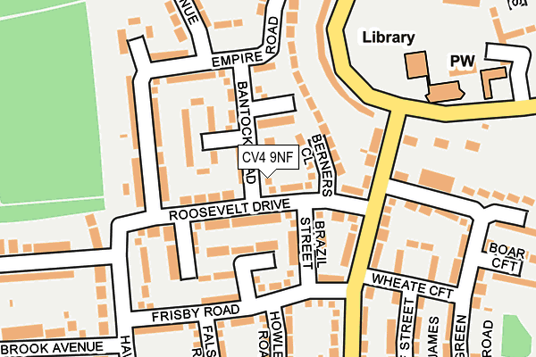 CV4 9NF map - OS OpenMap – Local (Ordnance Survey)