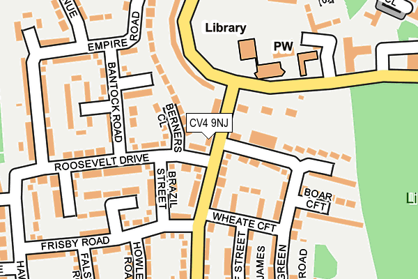 CV4 9NJ map - OS OpenMap – Local (Ordnance Survey)