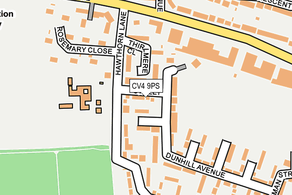 CV4 9PS map - OS OpenMap – Local (Ordnance Survey)