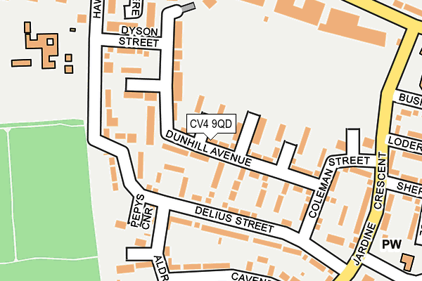 CV4 9QD map - OS OpenMap – Local (Ordnance Survey)