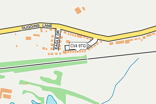 CV4 9TG map - OS OpenMap – Local (Ordnance Survey)