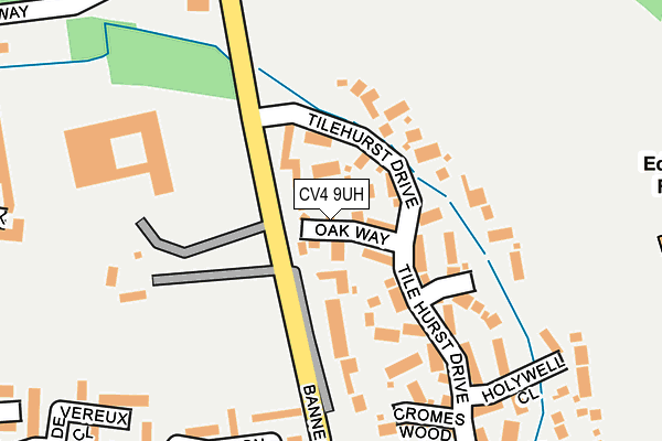 CV4 9UH map - OS OpenMap – Local (Ordnance Survey)