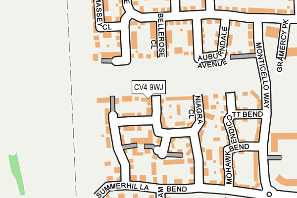 CV4 9WJ map - OS OpenMap – Local (Ordnance Survey)