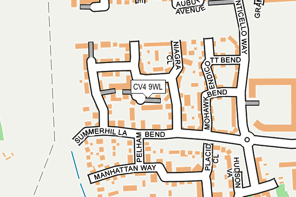 CV4 9WL map - OS OpenMap – Local (Ordnance Survey)