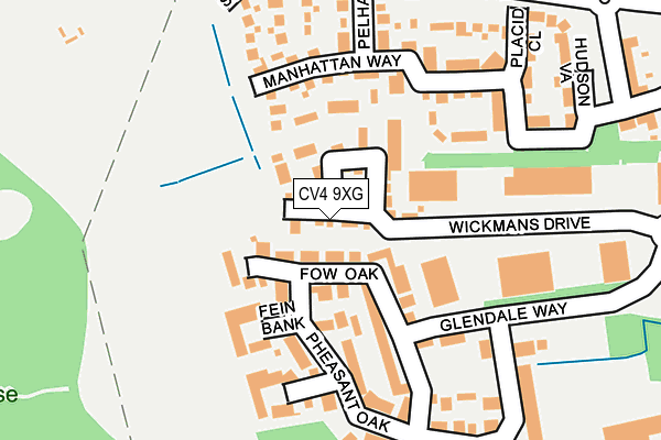CV4 9XG map - OS OpenMap – Local (Ordnance Survey)