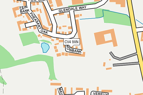 CV4 9XN map - OS OpenMap – Local (Ordnance Survey)