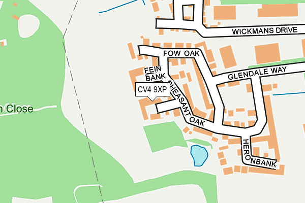 CV4 9XP map - OS OpenMap – Local (Ordnance Survey)