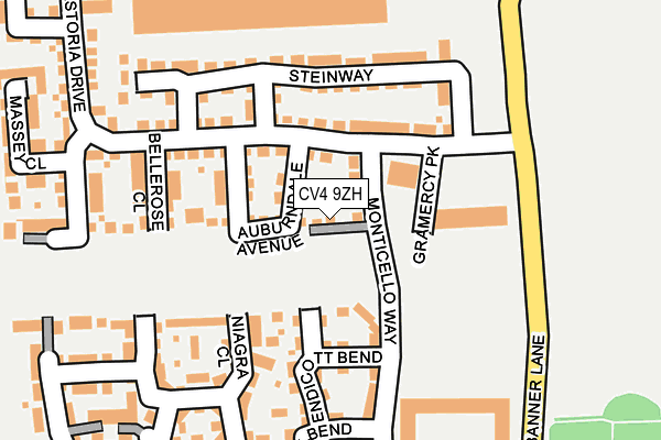 CV4 9ZH map - OS OpenMap – Local (Ordnance Survey)
