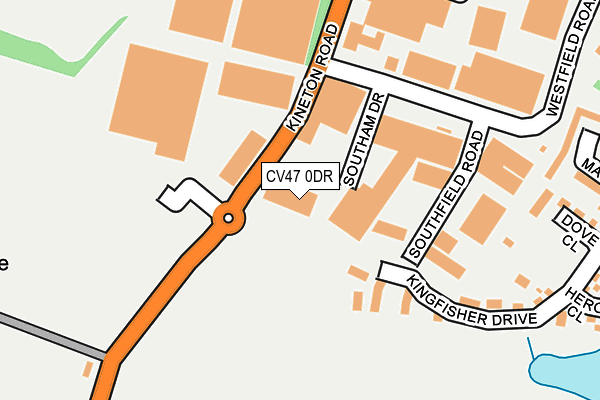CV47 0DR map - OS OpenMap – Local (Ordnance Survey)