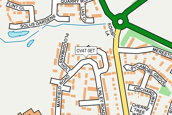CV47 0ET map - OS OpenMap – Local (Ordnance Survey)