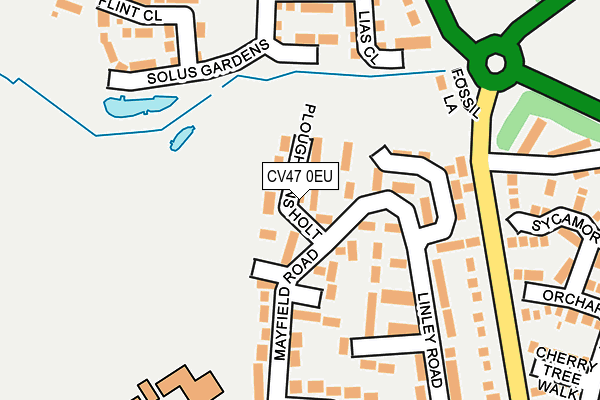 CV47 0EU map - OS OpenMap – Local (Ordnance Survey)