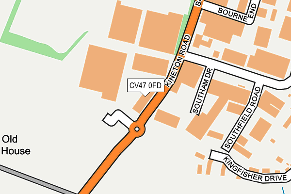 CV47 0FD map - OS OpenMap – Local (Ordnance Survey)