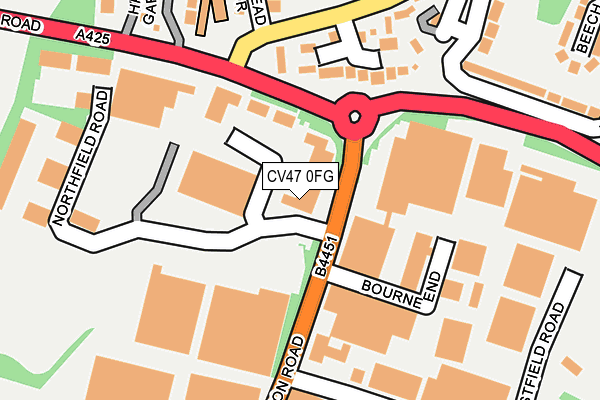 CV47 0FG map - OS OpenMap – Local (Ordnance Survey)