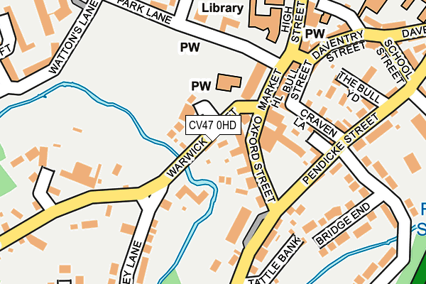 CV47 0HD map - OS OpenMap – Local (Ordnance Survey)