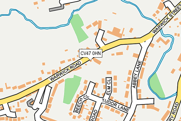 CV47 0HN map - OS OpenMap – Local (Ordnance Survey)