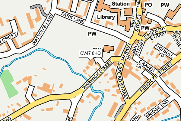 CV47 0HQ map - OS OpenMap – Local (Ordnance Survey)