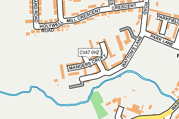 CV47 0HZ map - OS OpenMap – Local (Ordnance Survey)