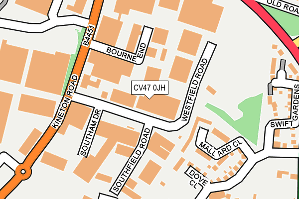CV47 0JH map - OS OpenMap – Local (Ordnance Survey)