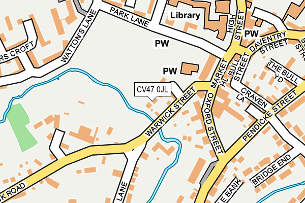 CV47 0JL map - OS OpenMap – Local (Ordnance Survey)