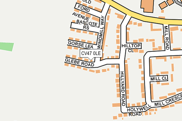CV47 0LE map - OS OpenMap – Local (Ordnance Survey)