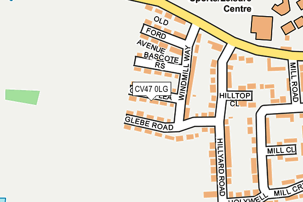 CV47 0LG map - OS OpenMap – Local (Ordnance Survey)