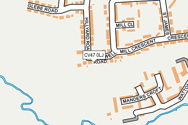 CV47 0LJ map - OS OpenMap – Local (Ordnance Survey)
